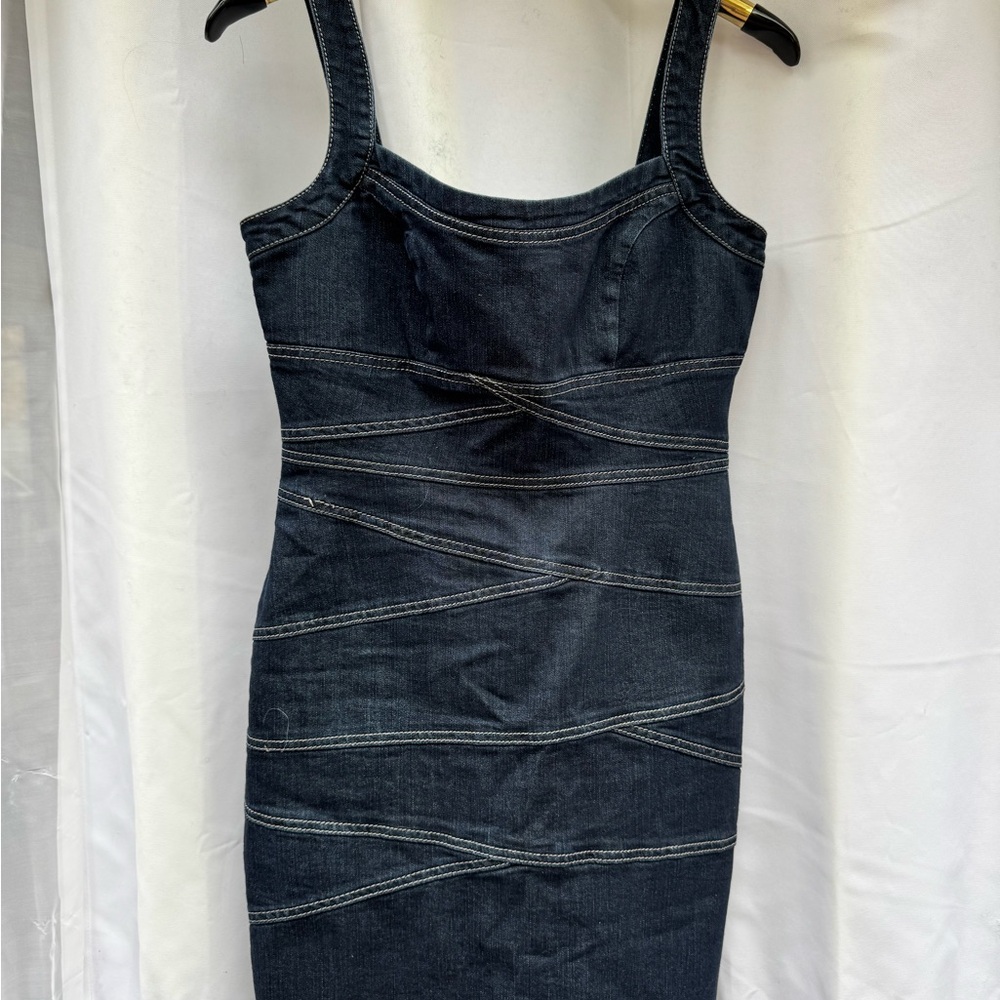Boom Boom Jeans Dark Blue Denim Mini Dress